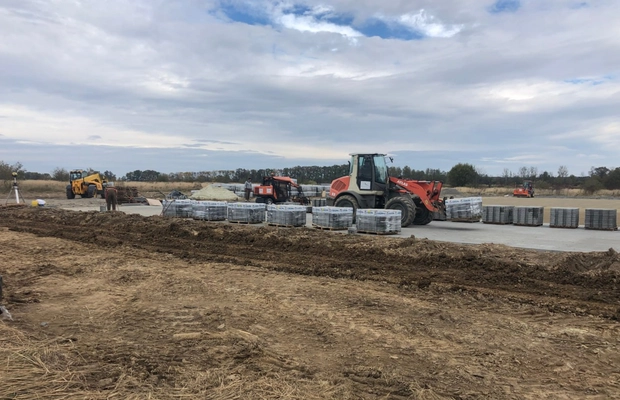 моршинський завод укладка бруківки