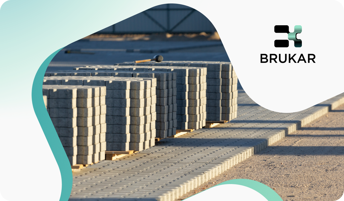 схема укладання бруківки